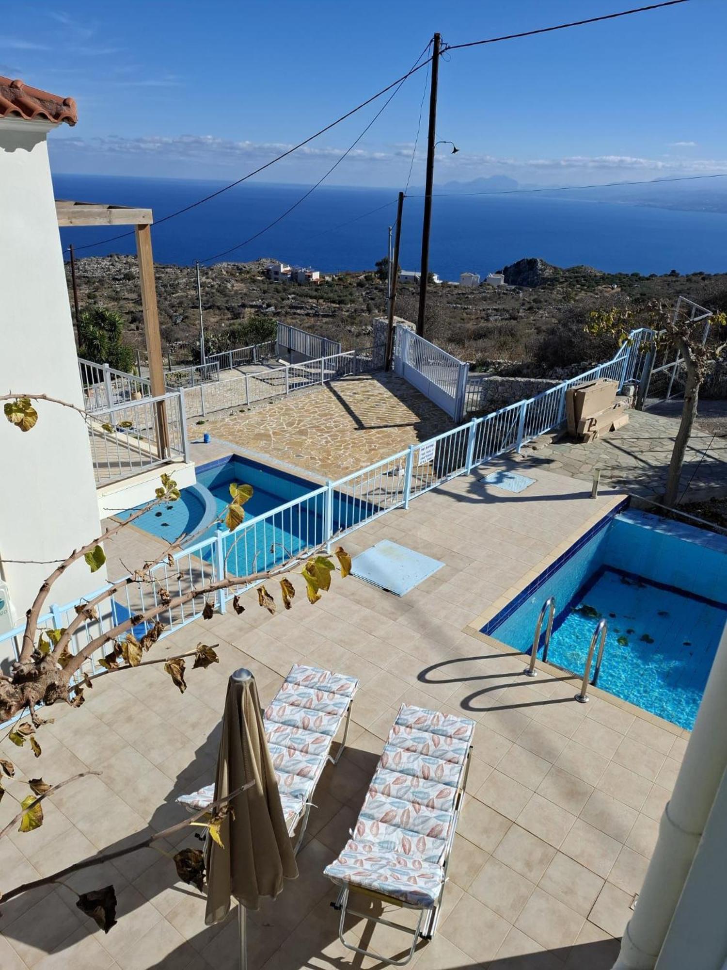 Breathtaking Sea And Mountain Views Villa Kefalas Bagian luar foto