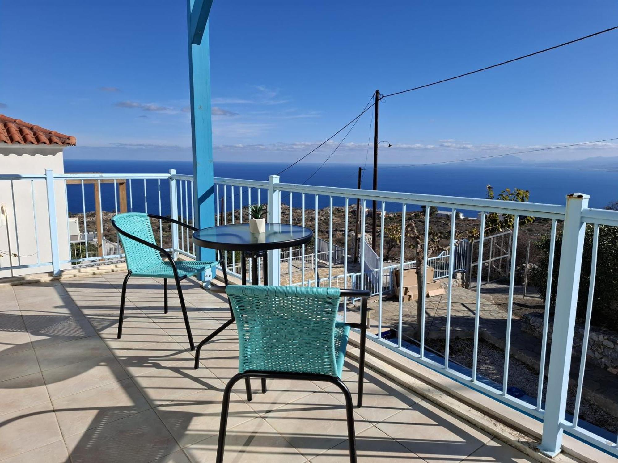Breathtaking Sea And Mountain Views Villa Kefalas Bagian luar foto